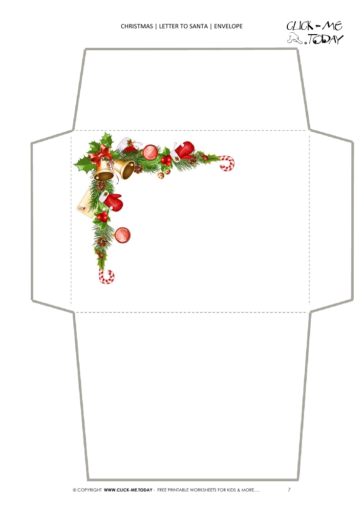 Envelope Christmas stationery 7